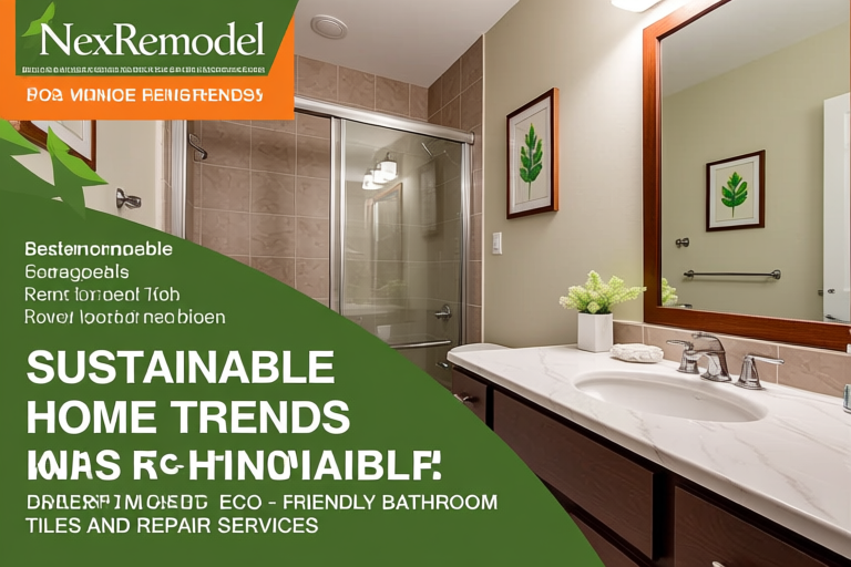 Sustainable Home Trends: NexRemodel Drives Eco-Friendly Bathroom Tiles and Repair Services